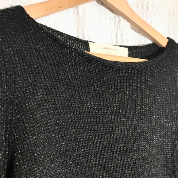 Zara black knit sweater- Size M - Picture 3 of 3